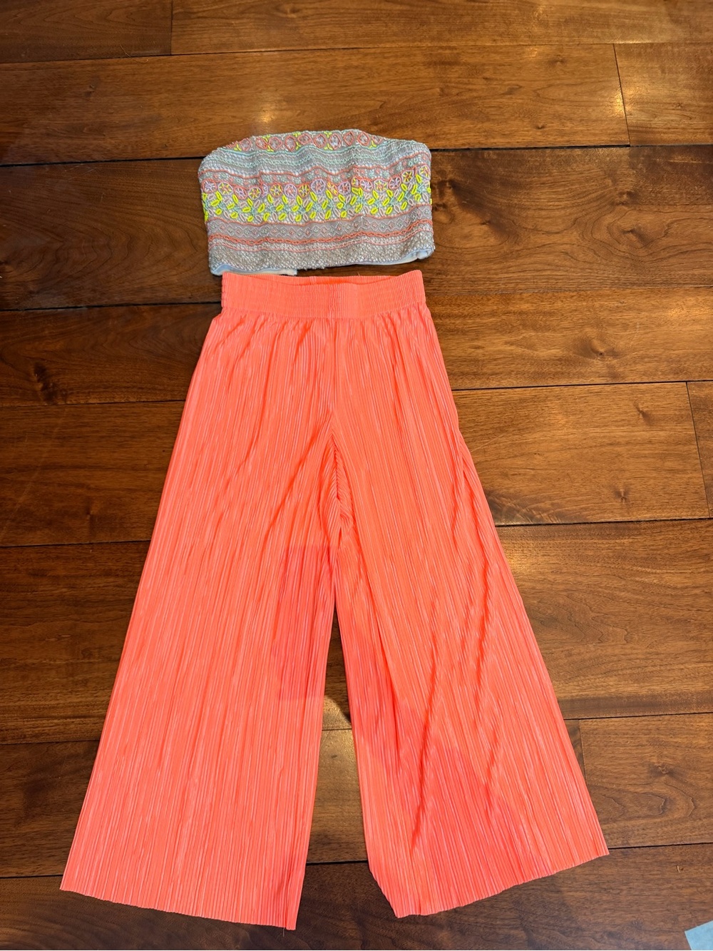 Women's SET Wide-Leg Pants and matching bustier